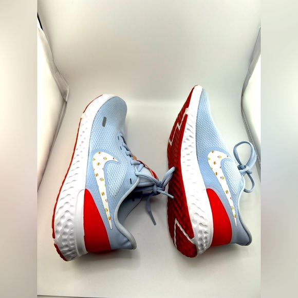 Nike Revolution Blue and Red Women's  Athletic Shoes with Modern Design - Picture 6 of 12